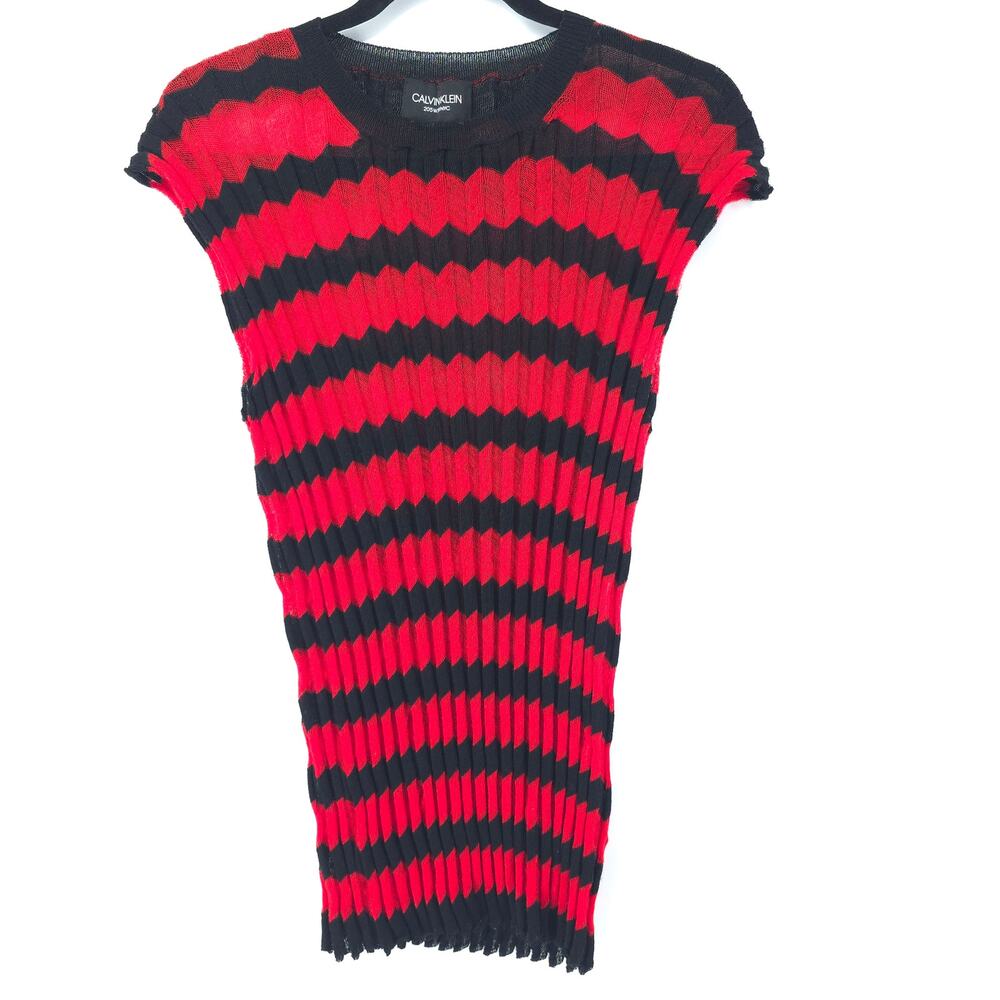 CK 205 Collection Raf Simons Pre Fall 2019 Men Runway Luxury Wool Sweater Vest M